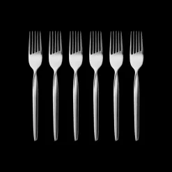 New Gense Twist Kagegaffel 6 stk. Blankt stål