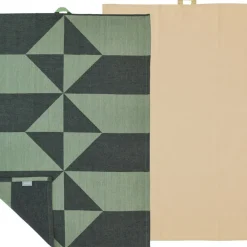 Outlet Södahl Twist Viskestykke 2 stk. Hedge Green