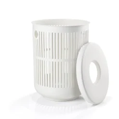 New Zone Denmark Ume Vasketøjskurv med låg White