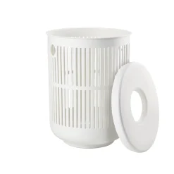 New Zone Denmark Ume Vasketøjskurv med låg White