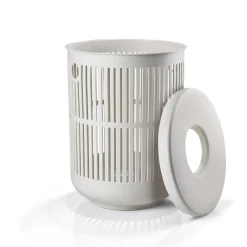 Hot Zone Denmark Ume Vasketøjskurv med låg Soft Grey