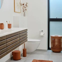 Zone Denmark Ume Vasketøjskurv med låg Terracotta