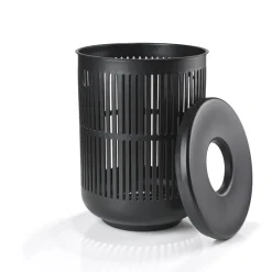 New Zone Denmark Ume Vasketøjskurv med låg Black