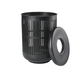 New Zone Denmark Ume Vasketøjskurv med låg Black