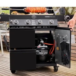 Hot Rösle Videro Pro G4-S Vario+ Gasgrill 20500 watt Sort