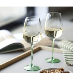 Clearance Lyngby Glas Vienna Vinglas 4 stk. Gr&oslash;n