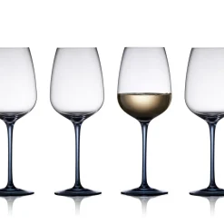 Online Lyngby Glas Vienna Vinglas 4 stk. Blå