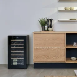 Clearance Nordic Sense Vinkøleskab 33 flasker Sort