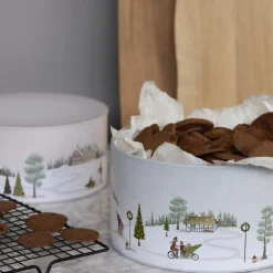 Outlet Pillivuyt Vinter Kagedåsesæt 2 stk. Arctic Ice/Woodrose