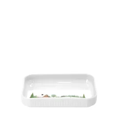 New Pillivuyt Vinter Plissé Fad rektangulært Hvid