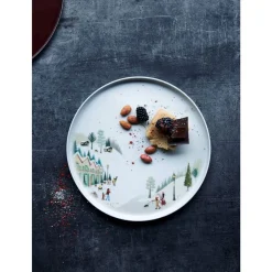 Best Pillivuyt Vinter Toulouse Tallerken flad lige kant Hvid