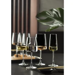 Sale Lyngby Glas Krystal Zero Champagneglas 4 stk. Clear