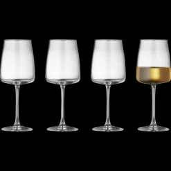 Lyngby Glas Krystal Zero Hvidvinsglas 4 stk. Clear