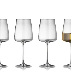 Lyngby Glas Krystal Zero Hvidvinsglas 4 stk. Clear