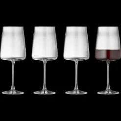 Discount Lyngby Glas Krystal Zero Rødvinsglas 4 stk. Clear